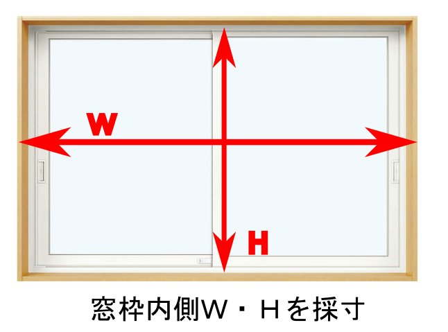 窓の採寸方法